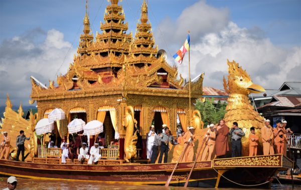 Phaung Daw Oo Pagoda Festival on Inlay Lake Myanmar