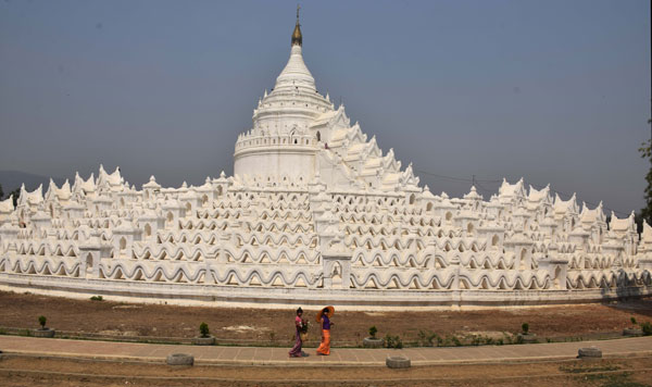 Myatheindan temple Mingun Myanmar