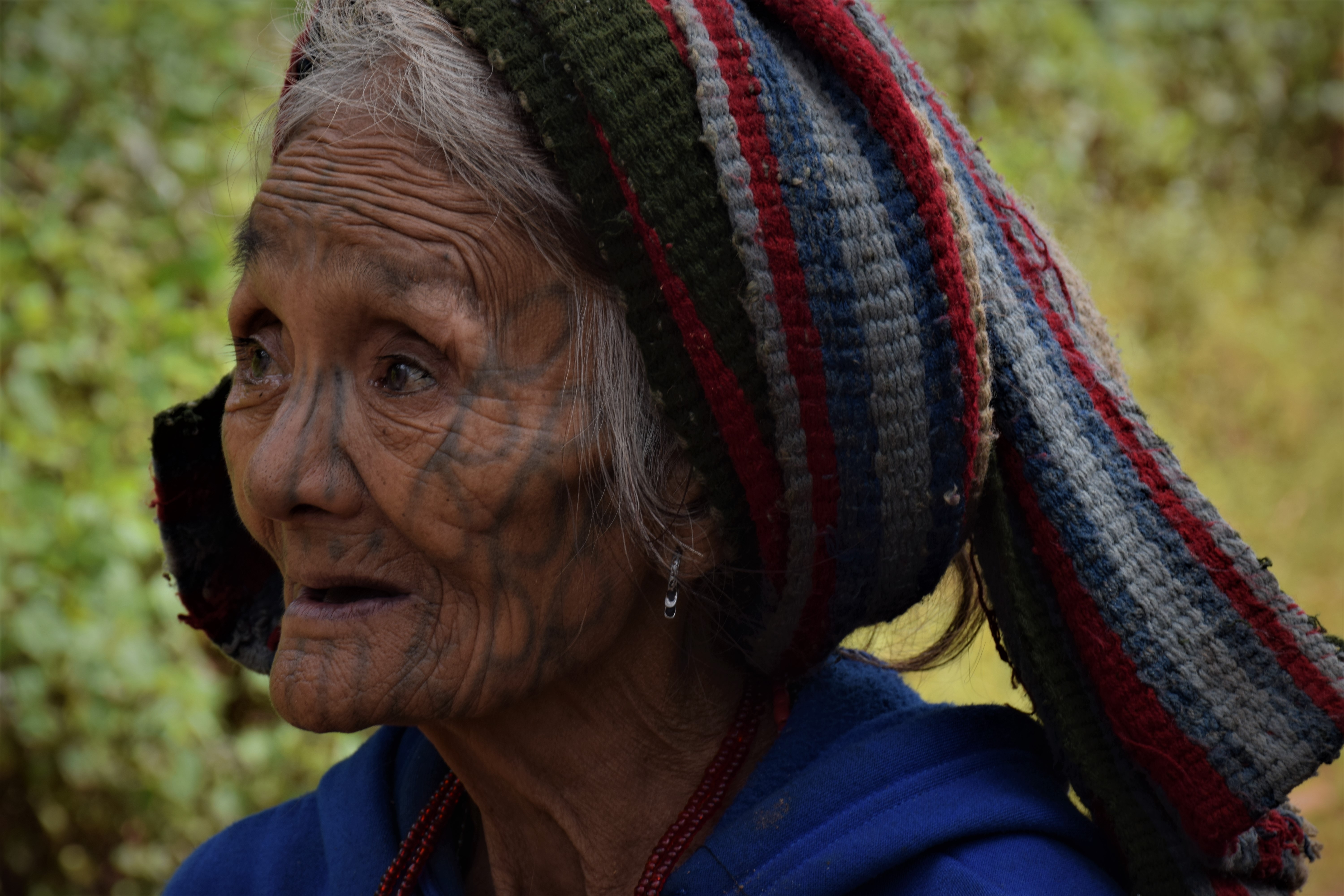  Tattooed lady Chin State Myanmar